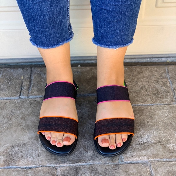 Comfortable Slingback Stretch Fabric Wedge Sandal - Picture 3 of 7